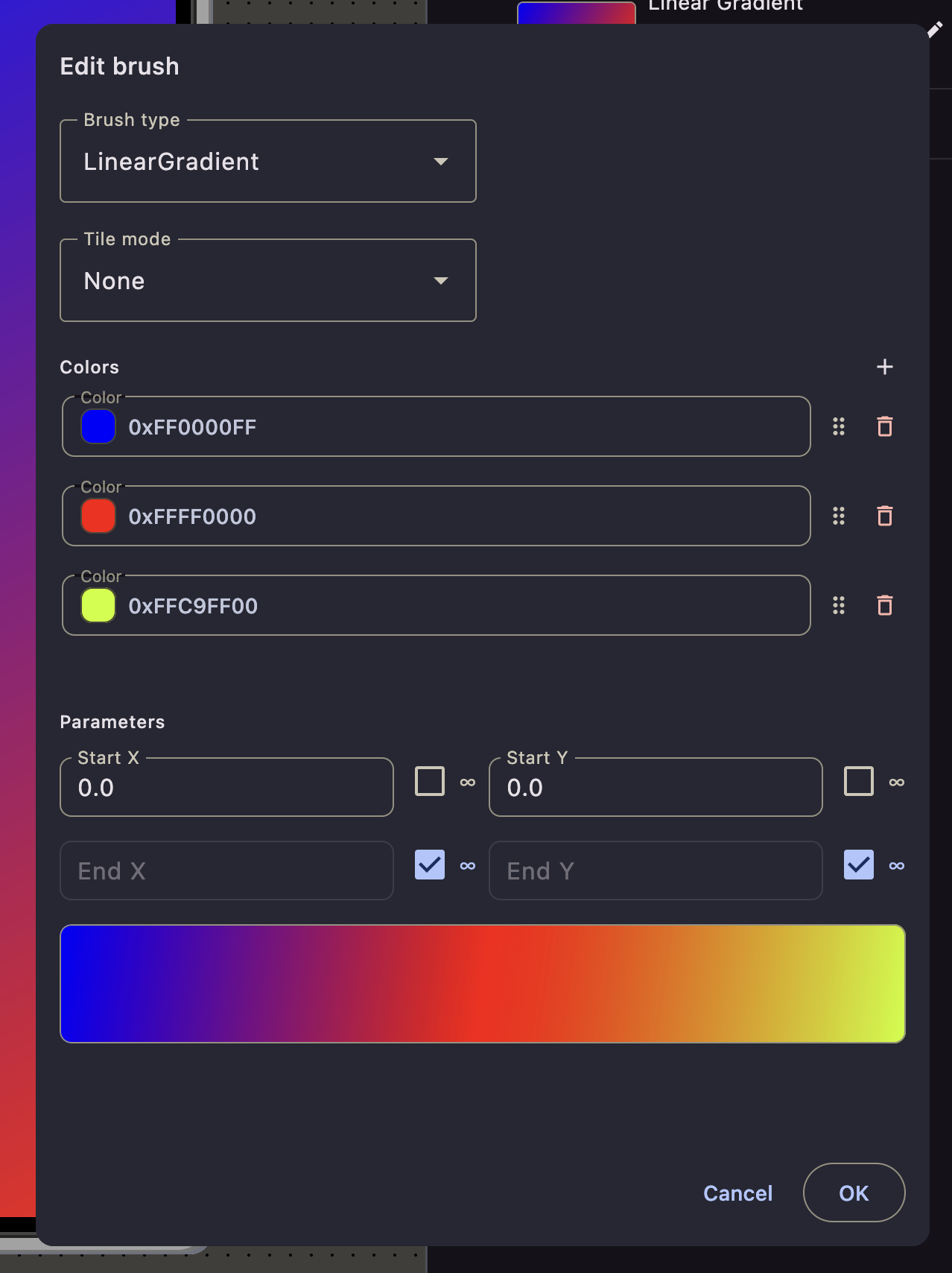 background brush editor