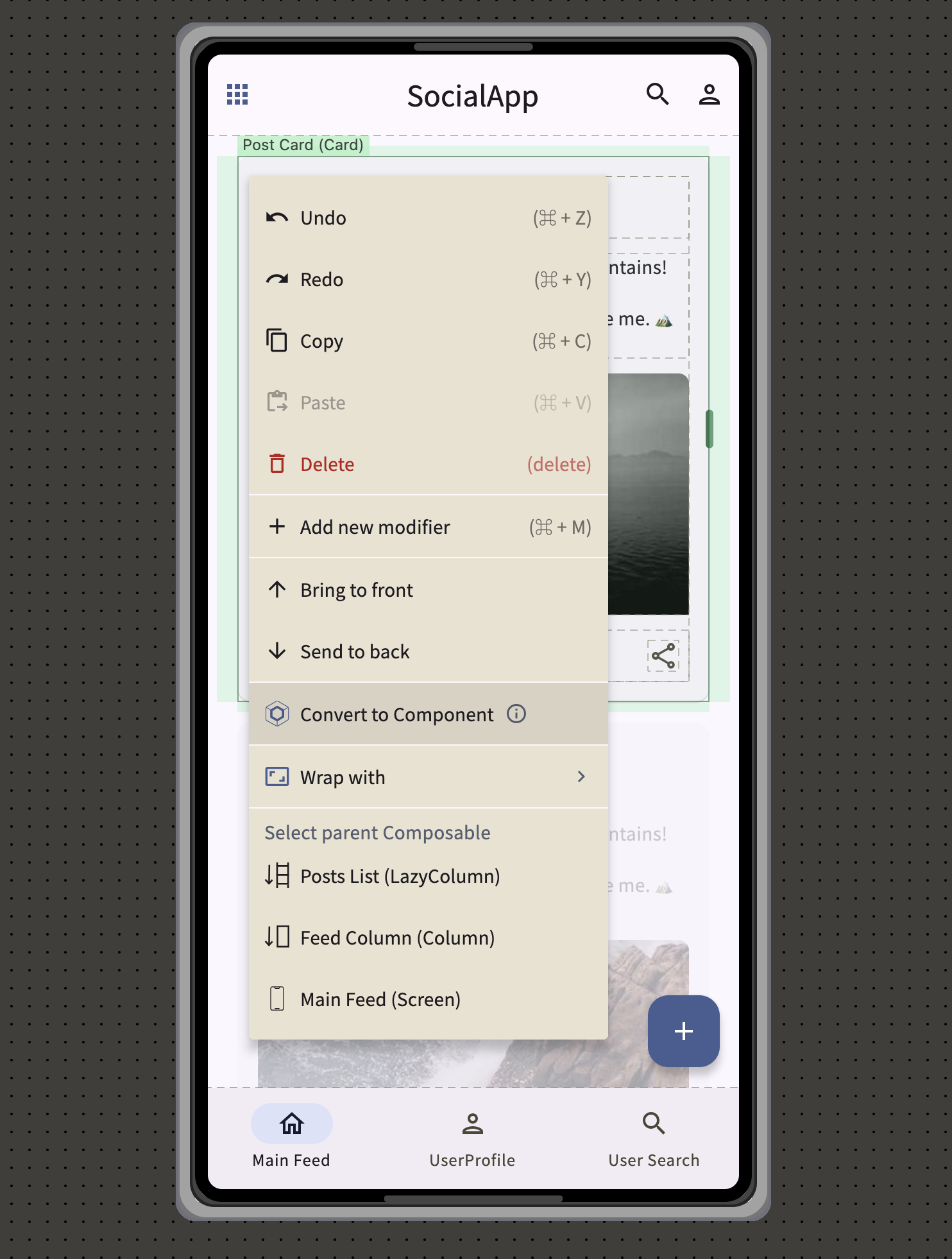 component creation